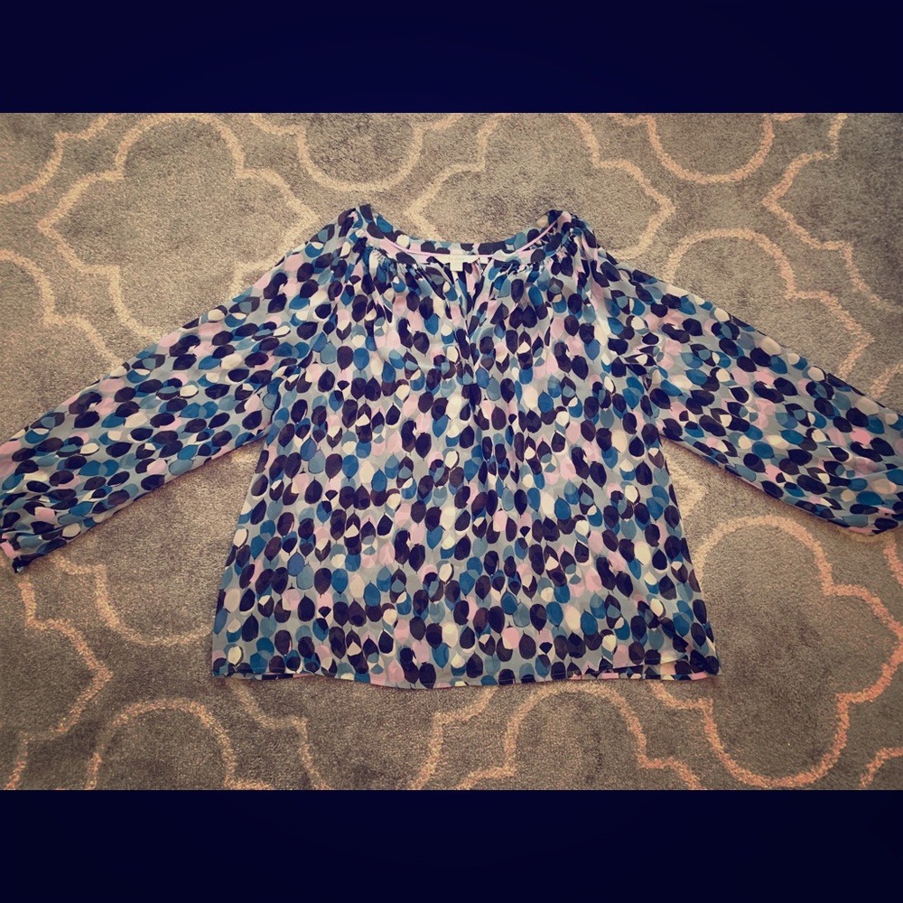 Blue and Purple Boden Blouse